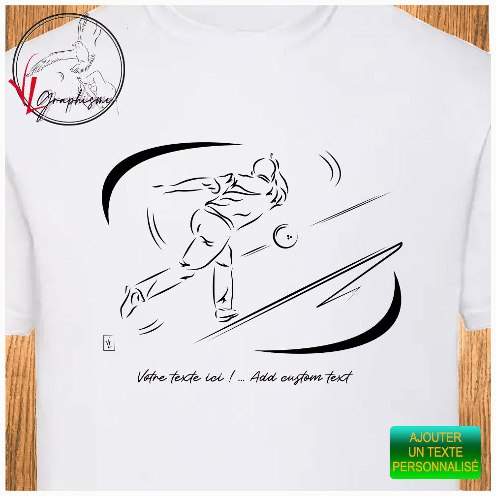 Bowling T-Shirt "Straight" Sport