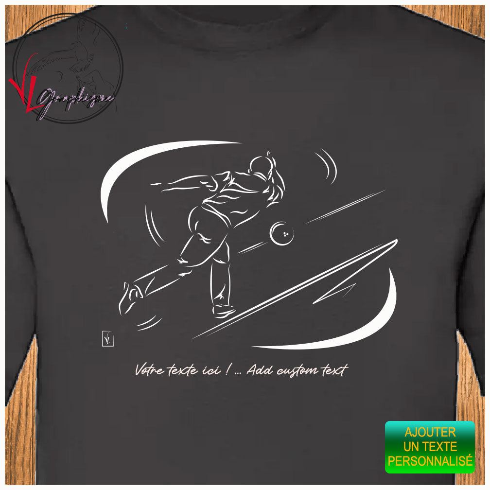 Bowling T-Shirt "Straight" Sport