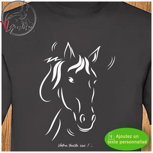 TShirt Cheval regard