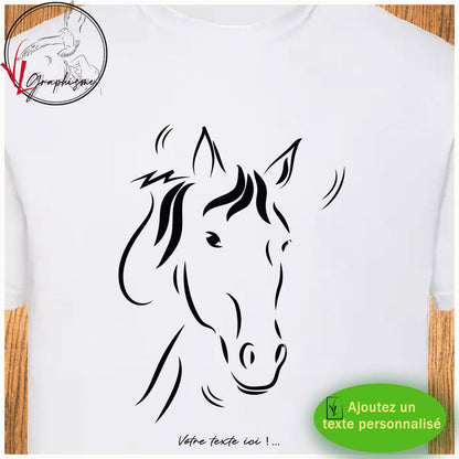 TShirt Cheval regard