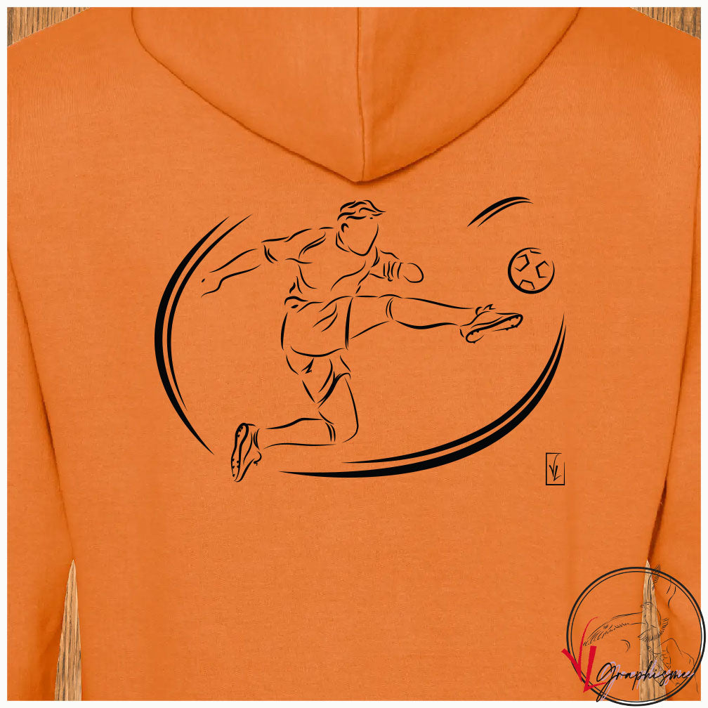 Football Le Tir Foot Sport Sweat-shirt personnalisé Création VLGraphisme Virginie Linard ©