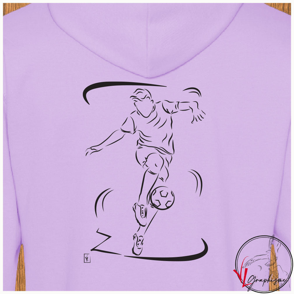 Football Balle au pied Sport Sweat-shirt personnalisé Création VLGraphisme Virginie Linard ©