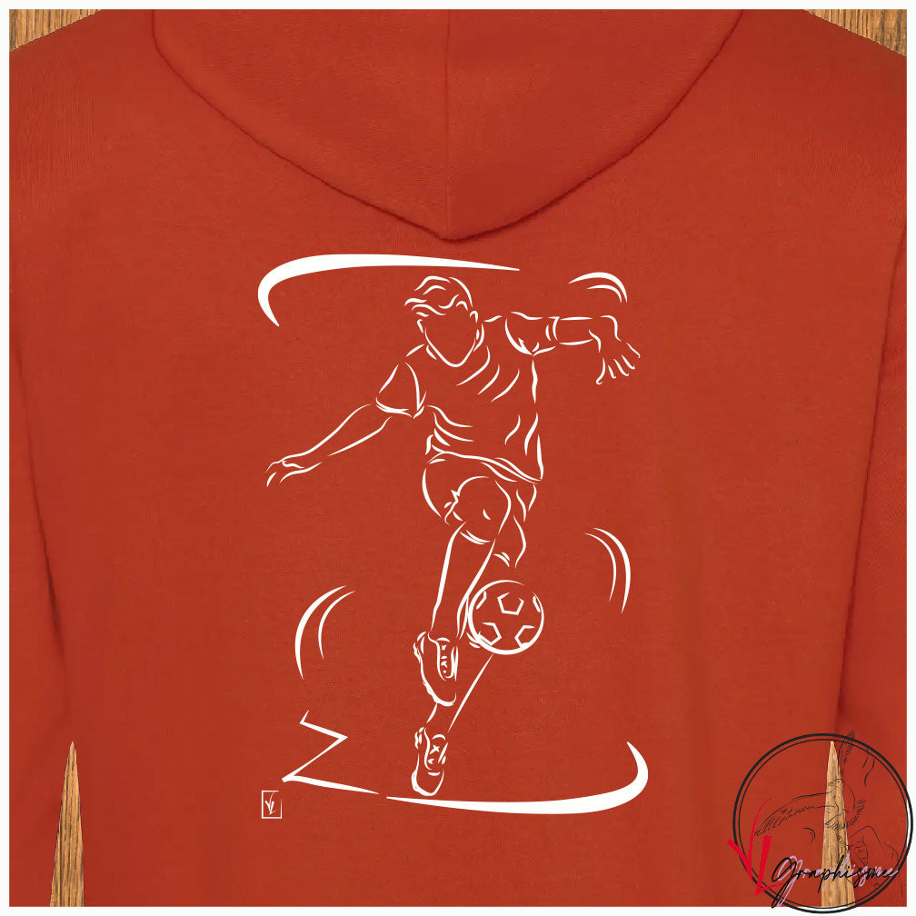 Football Balle au pied Sport Sweat-shirt personnalisé Création VLGraphisme Virginie Linard ©