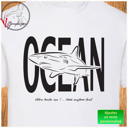 TShirt Requin Océan