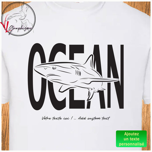 TShirt Requin Océan