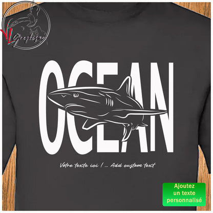 TShirt Requin Océan