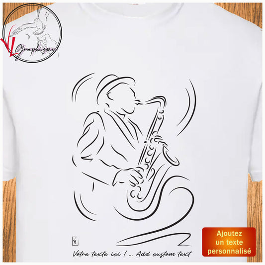 TShirt Joueur Saxophone