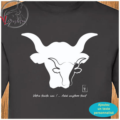 TShirt Bulls Sigle 2 Köpfe