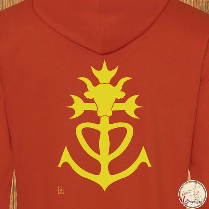 Taureau et Croix de Camargue Sweat-shirt personnalisé Création VLGraphisme Virginie Linard ©