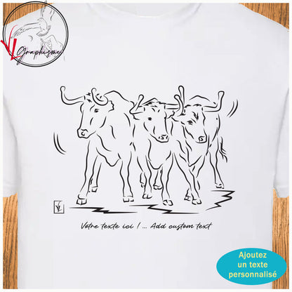 TShirt Bulls Three Cows