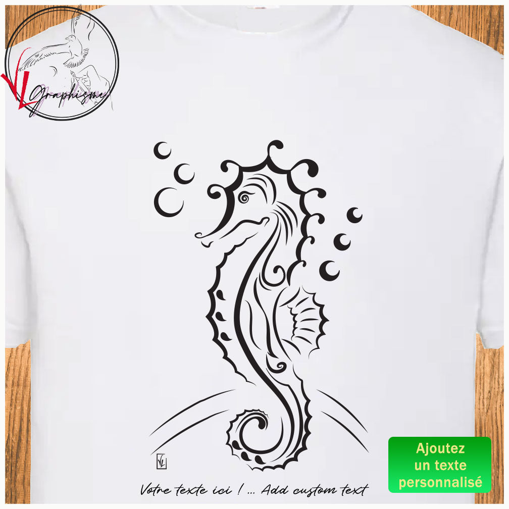 Bubble Seahorse TShirt